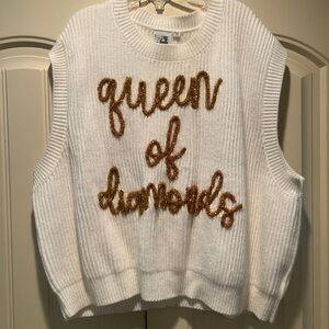 Queen of Sparkles baseball vest